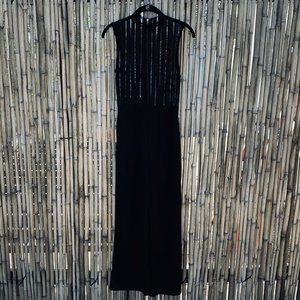 Windsor Sheer Mesh Jumpsuit Wide Leg Exposed Zippe